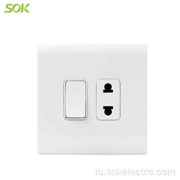 Британские переключатели и розетка 1Gang Switch 2Pin Socket